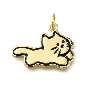 Gold Cat Charm