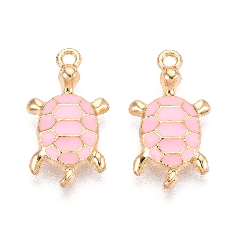 Patterned Turtle Charm