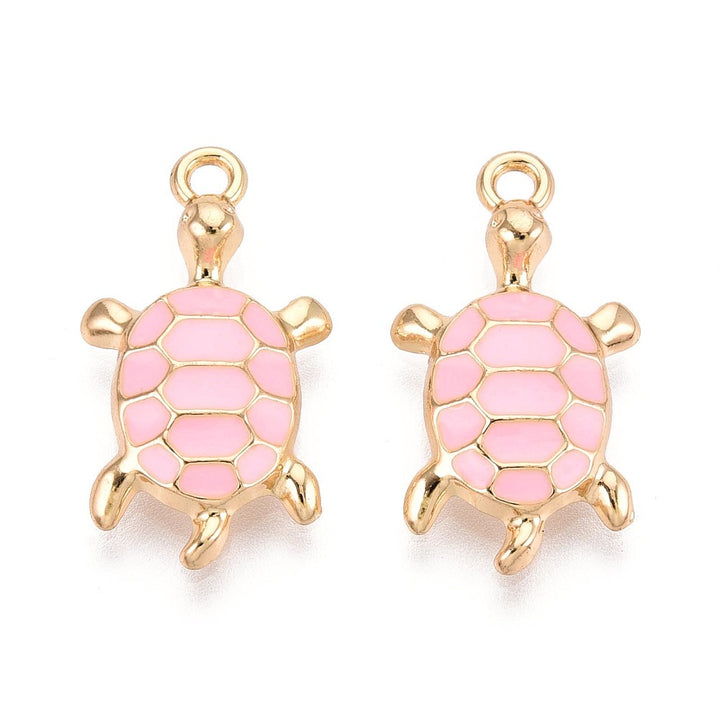 Patterned Turtle Charm