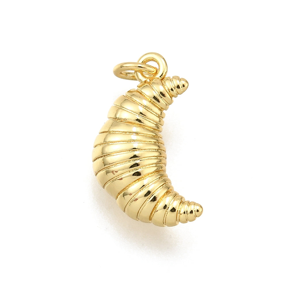 Gold Croissant Charm