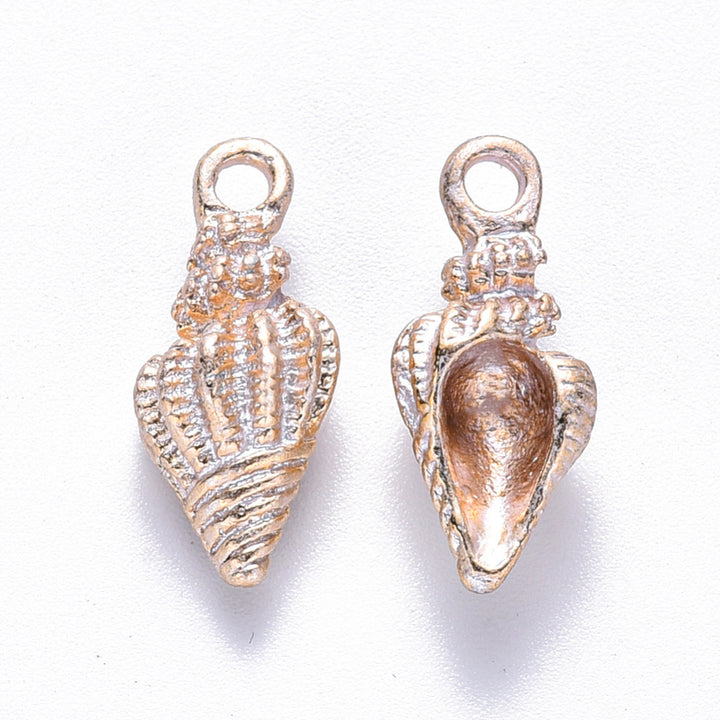 Shiny Spiral Shell Charm