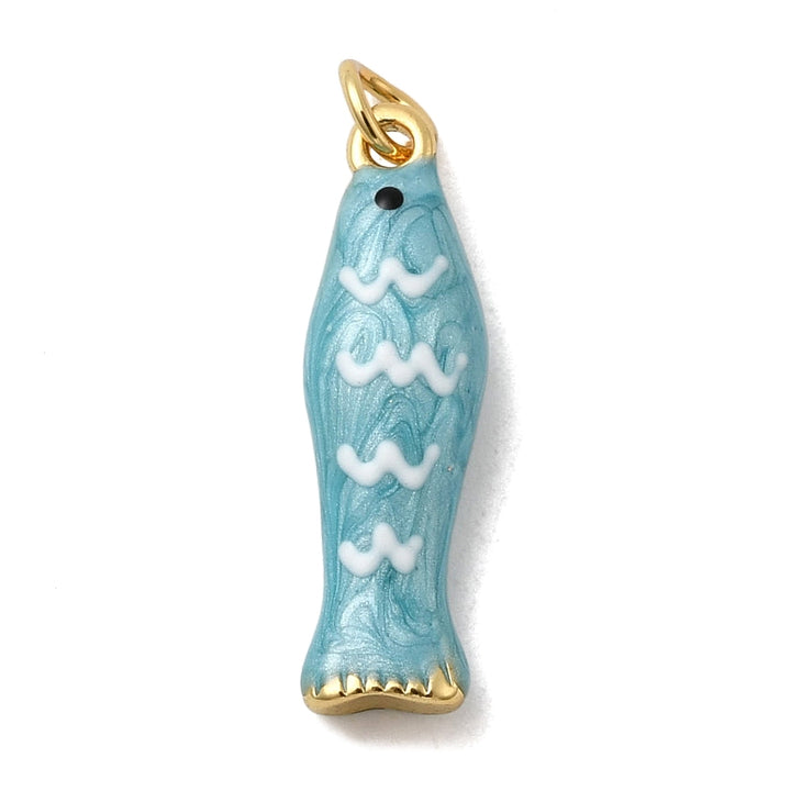 Whimsical Striped Fish Dangle Charm