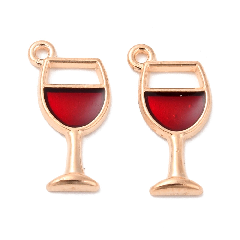 Red Wine Glass Charm