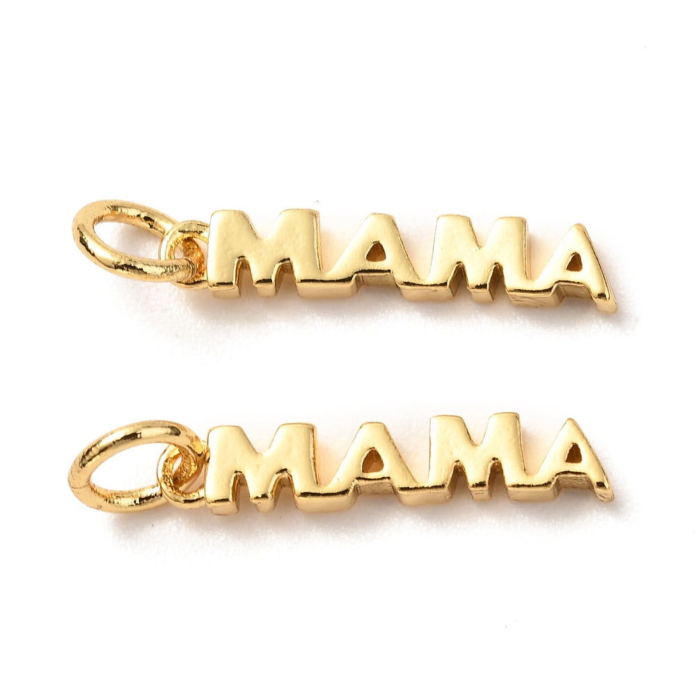 18K Gold Plated Mama Charm