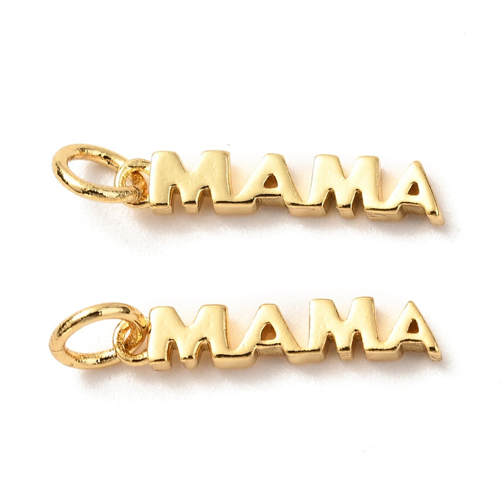 18K Gold Plated Mama Charm