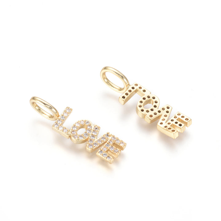 Love Gold Pavé Charm