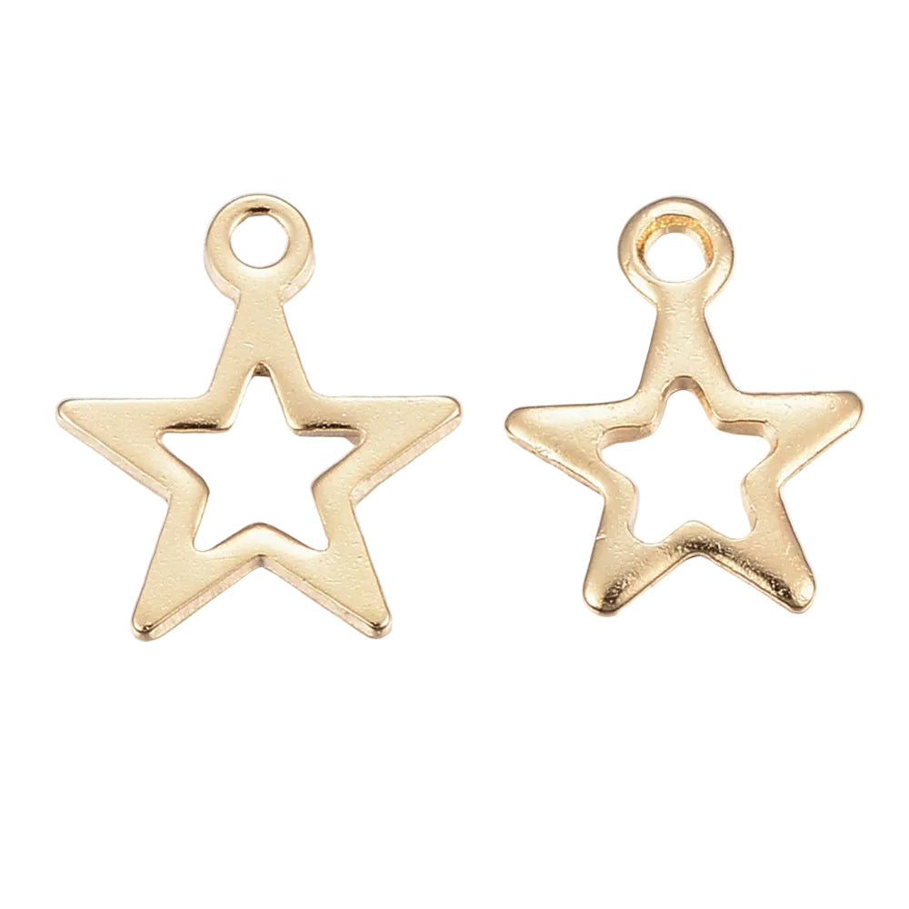 Gold Minimal Star Charm